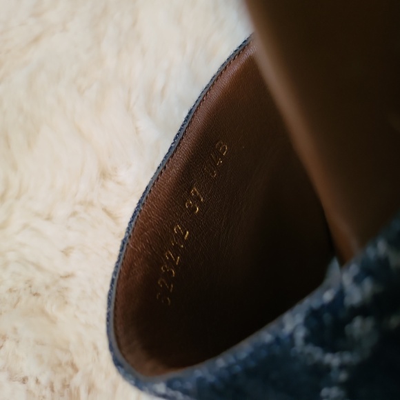 GUCCI Denim GG Monogram Angelina Platform 55mm Blue TeaI SIZE 37 UK/7 US - Picture 7 of 8